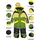 KILLTEC FIRST INSTINCT by killtec Kinder Skioverall mit Kapuze FISW 47 MNS ONPC, laubgrün, 98/104, 43394-000
