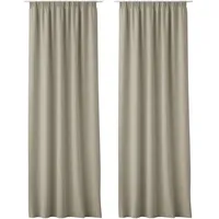 JEMIDI 2x Vorhang blickdicht 140x250cm - 2er Set Gardine