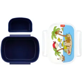 Sigikid 25004 Brotzeitbox Sammy Samoa Lunchbox BPA-frei Mädchen und Jungen empfohlen ab 2 Jahren blau, 17 x 11 x 7 cm