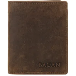 Geldbörse BAGAN, braun, Leder, vintage, casual, Kleinlederwaren, echt Leder