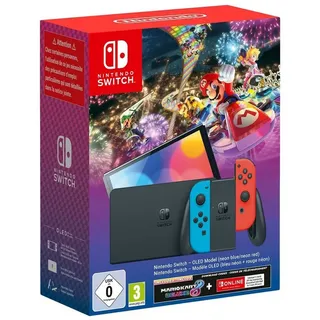 neon-blau/neon-rot + Mario Kart 8 Deluxe