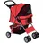 PawHut Hundewagen 75L x 45B x 97H cm Rot onesize