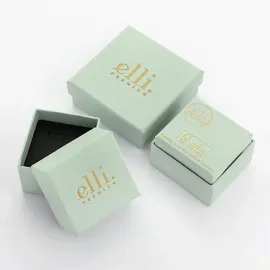 Elli Ring Bandring Geo Basic Minimal Look 585 Weißgold