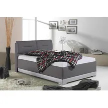 MAINTAL Polsterbett MAINTAL, grau (anthrazit, hellgrau), B:152cm L:212cm, Ausf. 2-5 Matratzenbezug aus 100% Polyester, Betten, Polsterbett, mit verstellbaren Kopfteil-Elementen