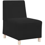 vidaXL Sofa-Stuhl ohne Armlehnen Schwarz 55 cm Samt