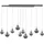 neuhaus pure E-Infinity 10-flg. LED 35 cm rund/mystic grau