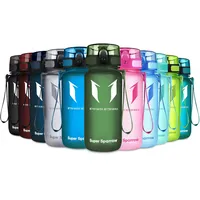 Super Sparrow Trinkflasche - Tritan Wasserflasche - 350ml - BPA-frei - Ideale Sportflasche - Schnelle Wasserdurchfluss, Flip Top, öffnet Sich mit 1-Click