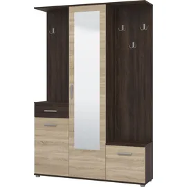 INOSIGN Martin Dielenschrank 133,5 x 33 x 197,5 cm braun