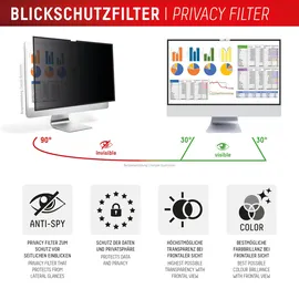 Displex Privacy Safe Blickschutzfilter für Apple iMac 24 M1/M3/M4