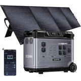 OUKITEL P5000 Pro 4000W Tragbare Powerstation mit 200W Solarpanel, 5120Wh Solar Generator, LiFePO4 Batterie, 15 Ausgang, APP, Portable Power Station für Camping, Reisen, Wohnung
