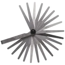 Masidef Fühlerlehre 20 Blatt Grau 0,05-1,00 mm