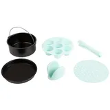 Jata JESA2090, Zubehör-Set, Jata, Schwarz, Mintfarbe, Silikon, Edelstahl, Silikon, 750 g - Schwarz/Grün