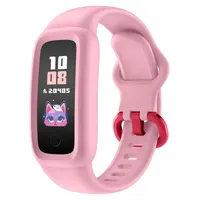 Fitness Tracker Uhr für Kinder, Fitnessuhr mit Schrittzähler, Pulsuhr, Aktivitätstracker, Kalorienzähler und Schlafmonitor, IP68 Wasserdicht Ki... - Rosa