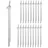 Relaxdays Zeltheringe 20er Set Silber