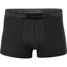 Vincenzo Rosso 12er Pack Boxershorts - Hipster L anthrazit - Dunkelgrau - L