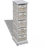 vidaXL Sideboard 25 x 28 x 90 cm Weiß