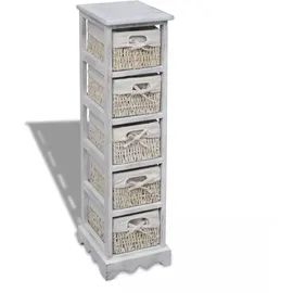 vidaXL Sideboard 25 x 28 x 90 cm Weiß