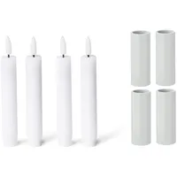 Novaliv Kerzenständer magnetisch 2,8x5cm Weiss mit Premium elektris in Weiß | Gr.: onesize