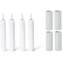 Novaliv Kerzenständer magnetisch 2,8x5cm Weiss mit Premium elektris in Weiß | Gr.: onesize