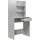 vidaXL Schminktisch mit Spiegel Betongrau 74,5x40x141 cm