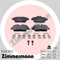 ZIMMERMANN Bremsbelagsatz, Scheibenbremse