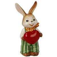 Goebel Hase Figur Von Herzen!, aus Steingut hergestellt, Maße: 5,5 x 5 x 12 cm, 66-845-82-1