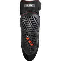 LS2 Knieprotektor Rookie S - L Schwarz / Rot