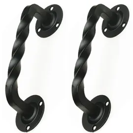 ms beschl√ñge Antik Rustikale Stoßgriffe 2er Set Schmiedeeisen Grifflänge 153 mm