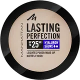 Manhattan Lasting Perfection Compact Make-up, Puder Make-up mit hoher Deckkraft für ein natürliches, mattes Finish, Fb. 004 Rose Ivory, 7 g
