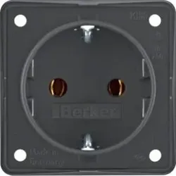 Berker 947782505 Steckdose SCHUKO Integro Einsätze anth
