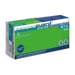 Semperguard® Xtension Nitrilhandschuhe, puderfrei, blau 3000015024 , 1 Packung = 100 Stück, Größe M (7-8)