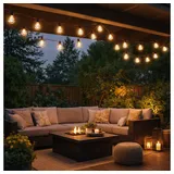 GLOBO LED-Lichterkette Kunststoff 230 cm Schwarz