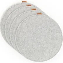 MIQIO Sitzkissen 35 x 35 x 2 cm grau 4-tlg.