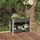 furnicato Garten-Hochbeet mit Ablage 100 x 50 x 75 cm Grau