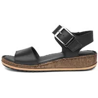 Hush Puppies Women's Ellie Wedge Sandal, Schwarz, 37 EU - 37 EU