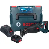 Bosch GSA 18V-28 Akku Säbelsäge 18 V BITURBO Brushless + 1x ProCORE Akku 8,0 Ah + Ladegerät + L-Boxx