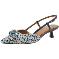 TAMARIS Damen Sling Pump mit Stilettoabsatz, blau, 39 EU