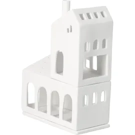 räder Stapelhaus der Bögen 12,6 x 6,2 x 17,6 cm Weiß