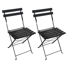 Hti-Living Bistro Set 3-tlg. Schwarz