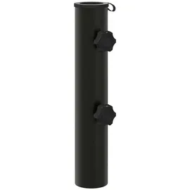 vidaXL Parasol Fußrohr 0,6 kg Eisen Schwarz