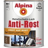 Alpina Anti-Rost Metallschutz-Lack 750 ml matt braun