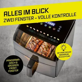 GOURMETmaxx Heißluftfritteuse 7L schwarz
