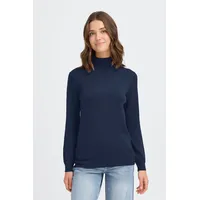 Oxmo Rollkragenpullover Blau M