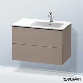 Duravit Waschtischunterschrank 2 Schubkästen 82 x 55 x 48,1 cm Grau