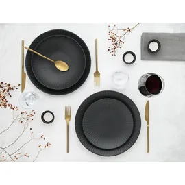 CreaTable Vesuvio Tafelservice 18-tlg. schwarz