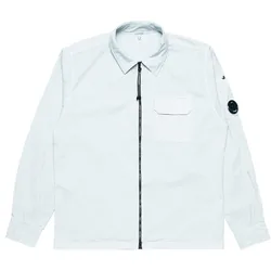 C.P. Company ORGANIC GABARDINE FULL ZIP OVERSHIRT - Blau - M