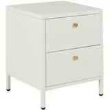 Beliani Nachtschrank KYLEA 43 x 43 x 55 cm Weiß