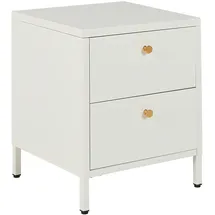 Beliani Nachtschrank KYLEA 43 x 43 x 55 cm Weiß