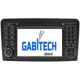 GABITECH Android Autoradio GPS Navi für Mercedes Benz W164 GL320 ML350 X164 Autoradio (4GB RAM 64GB ROM Drahtlos Apple Carplay und Drahtlos Android Auto)