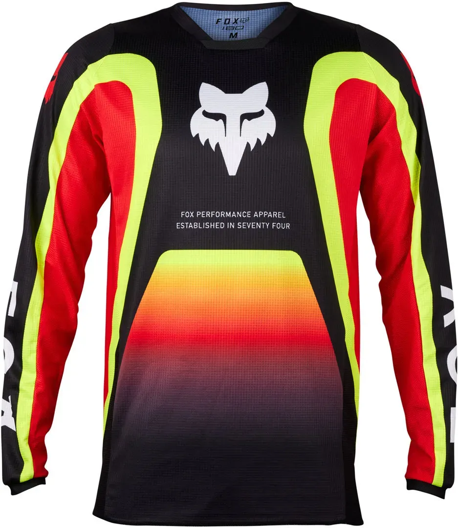 FOX 180 Ballast Motocross Jersey, schwarz-rot, Größe XL für Männer